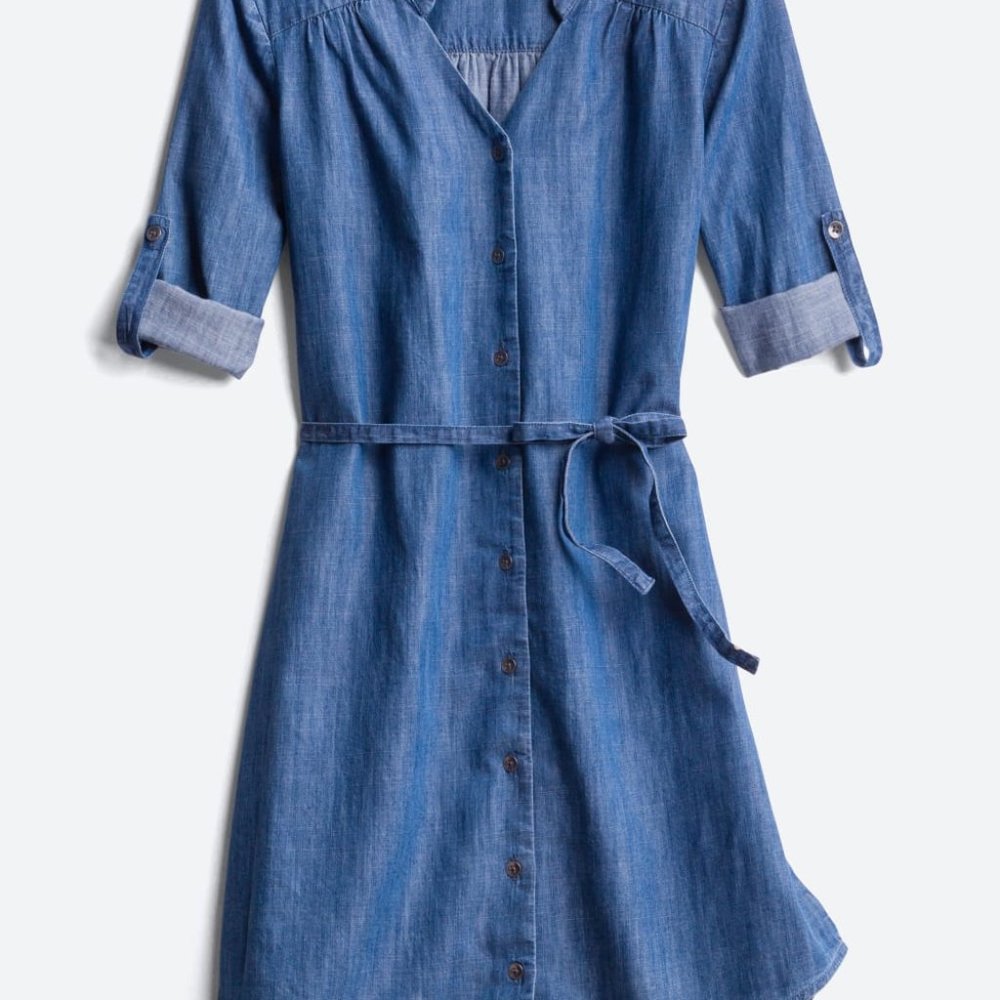 Stitch Fix Earla Cotton Chambray Shirt Dress